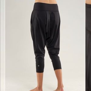 Lululemon harem pants, cropped.